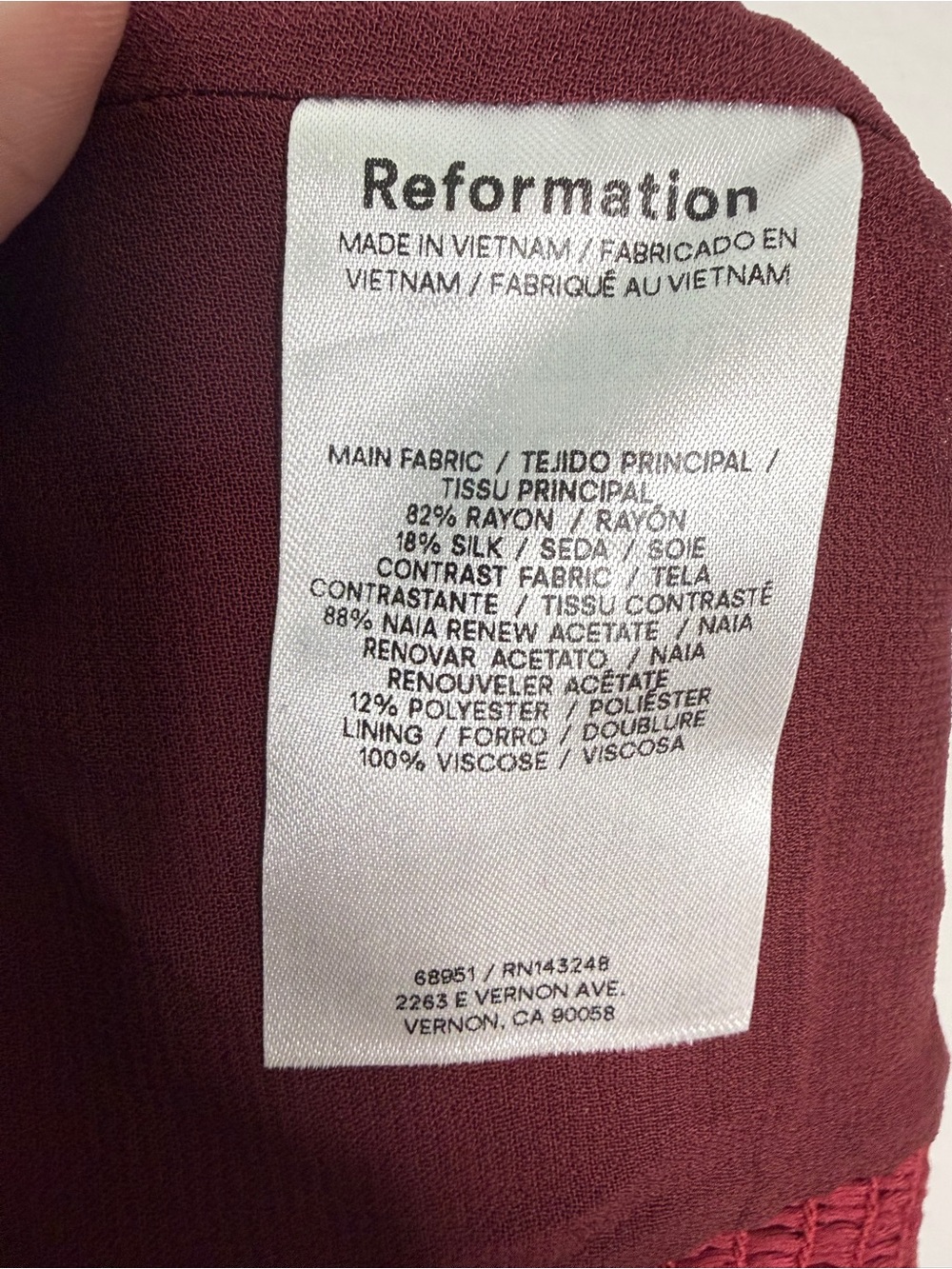 Reformation Malika Velvet Top 4 - Picture 5 of 6